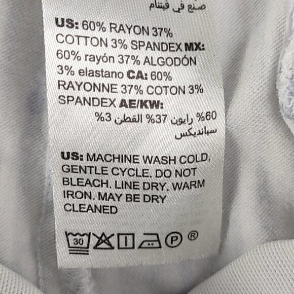 Chico's Womens Blue & White Striped, Polka Dot Cropped Pants Size 3R (16) - Picture 9 of 10